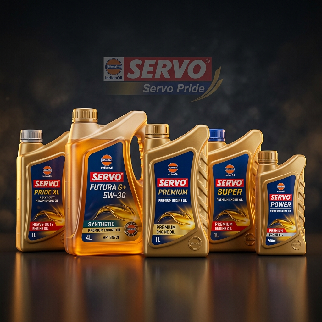 Servo Engine Oil and Lubricants by Indian Oil